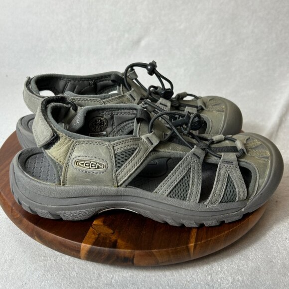 KEEN M 9.5 Newport H2 Closed-Toe Sport Sandals Gray/Army Green  Water Hiking Sho main image 5